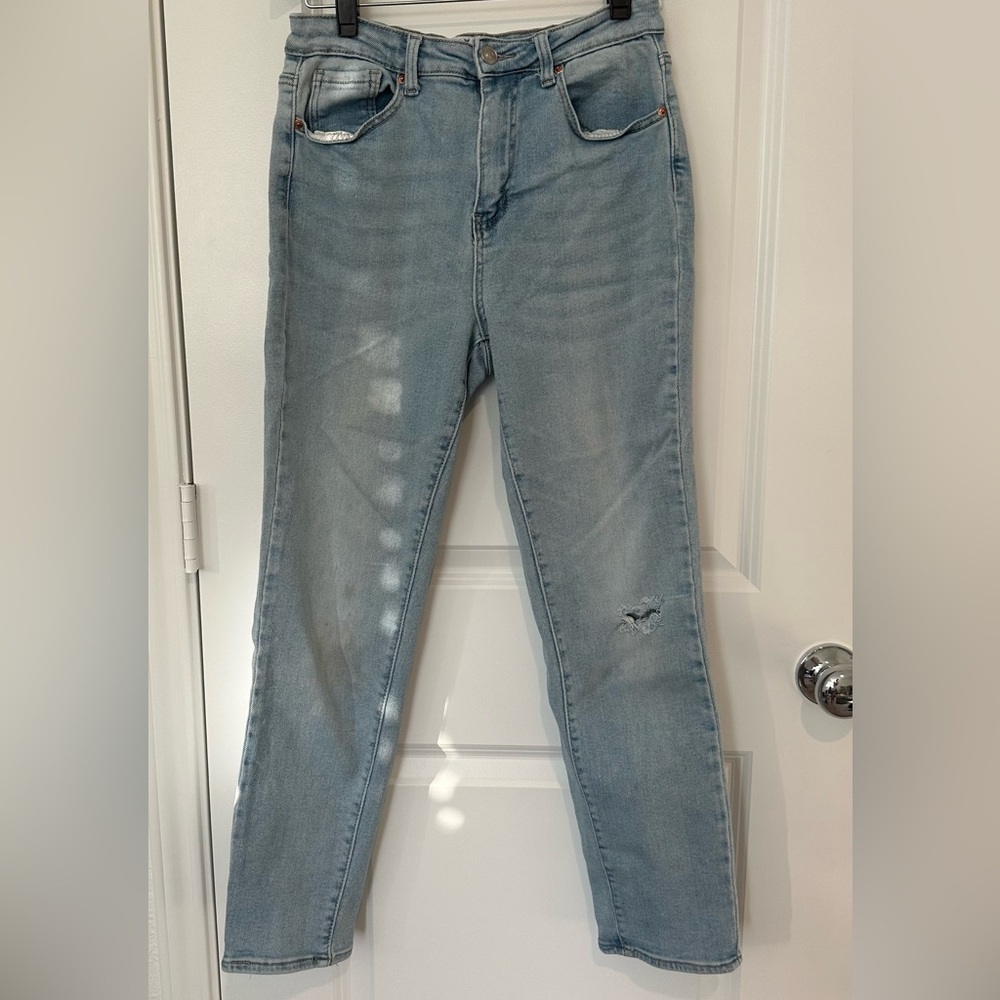 Wax Jean Women's Light Blue Straight Leg Jeans